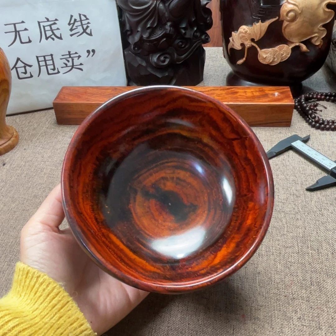 交趾黄檀（大红酸枝）木碗