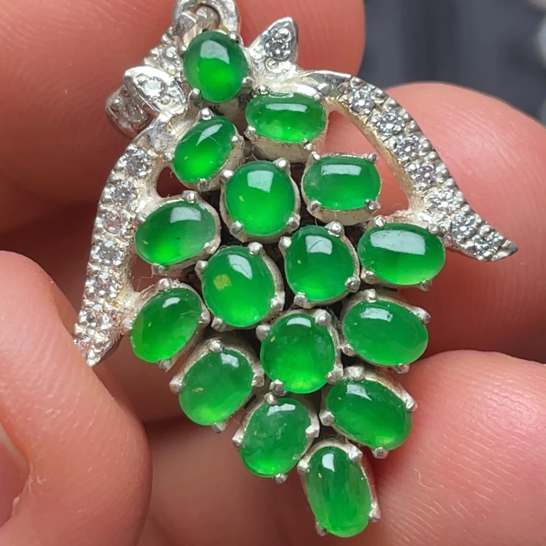 翡翠未镶嵌颈饰纯天然缅甸翡翠A货