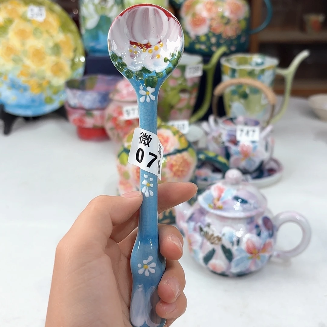 景德镇手绘高温釉下彩陶瓷茶具