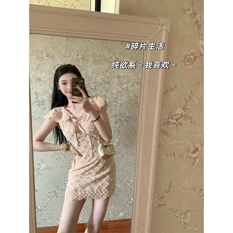 千金贵气名媛风女装裙子2025夏季新款法式气质洋气宽松显瘦连衣裙