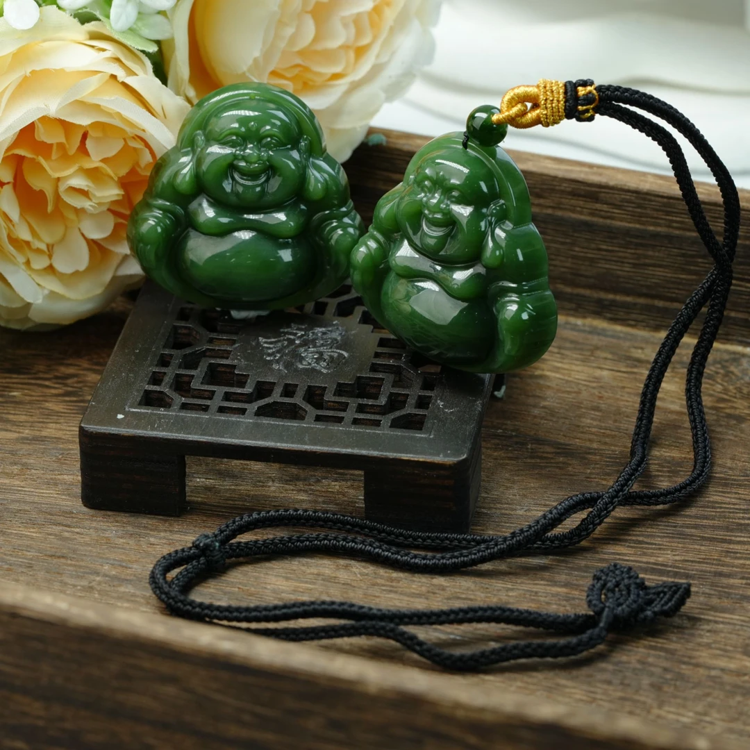 【小北严选】和田玉吊坠约44*44mm带绳【多样性发一件】-BH16X615