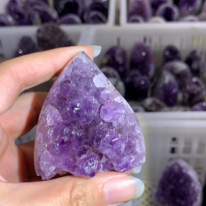 紫晶珠宝半成品未镶嵌