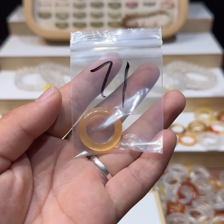 玛瑙/玉髓戒指未镶嵌