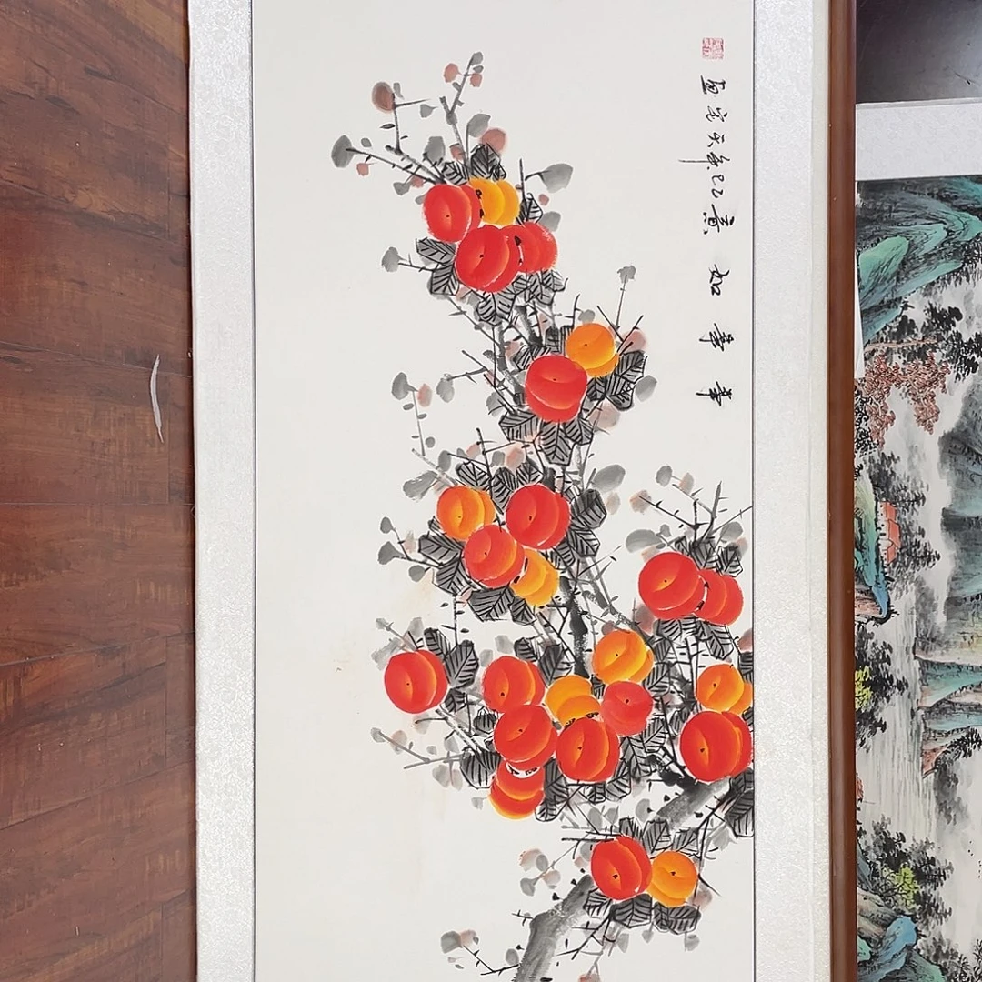 国画带框尺寸63*123厘米