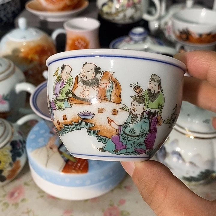 摆件景德镇陶瓷主人杯13344