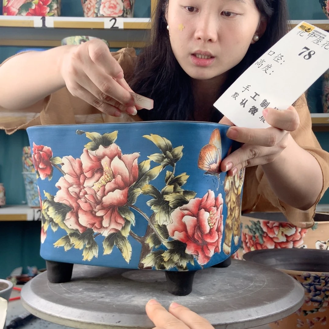 小***@景德镇手工花盆78