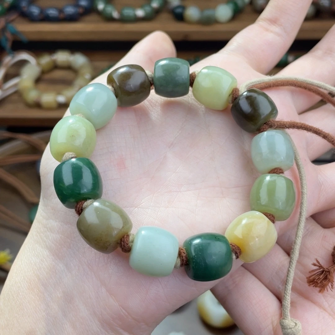 和田玉未镶嵌手链