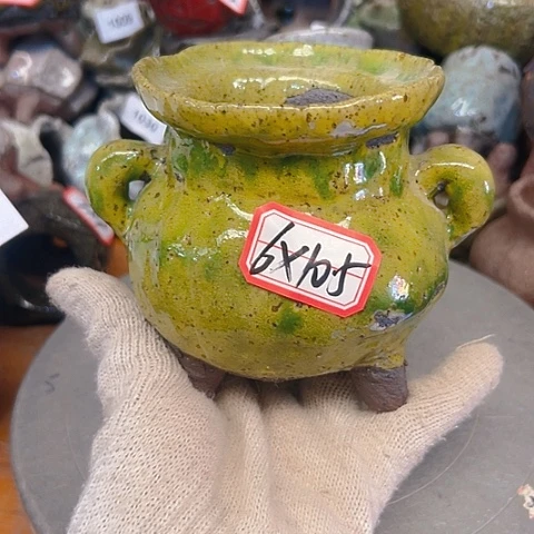 粗陶花盆手工花盆