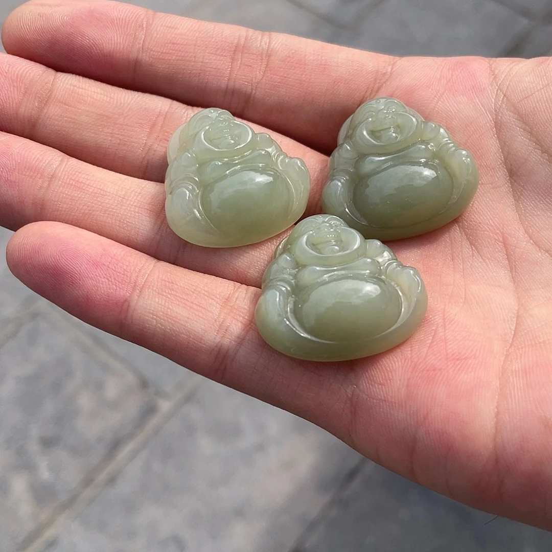 和田玉手镯未镶嵌大号佛公吊坠多样性发货拍一发一