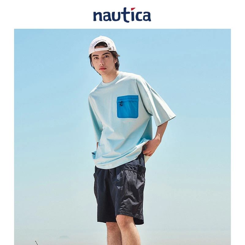 【新品上市】nautica白帆 丁达尔日系中性户外百搭T恤短袖TW5241