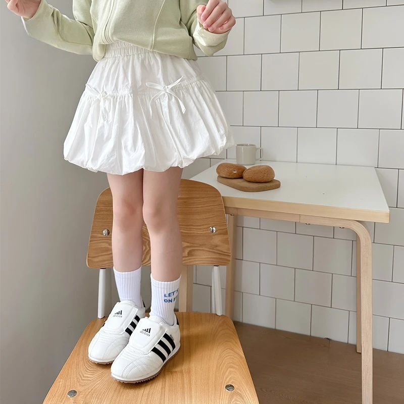 女童半身裙纯棉夏季2025新款洋气甜美小学生短裙儿童夏装公主裙子