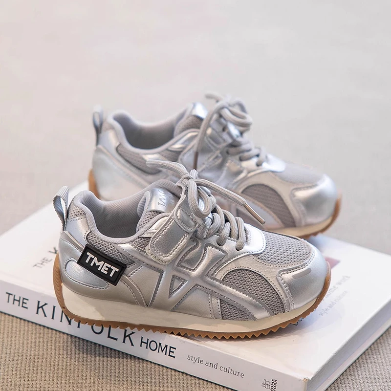 儿童阿甘鞋2025秋季新款男童软底运动鞋子老爹鞋潮牌女童休闲板鞋