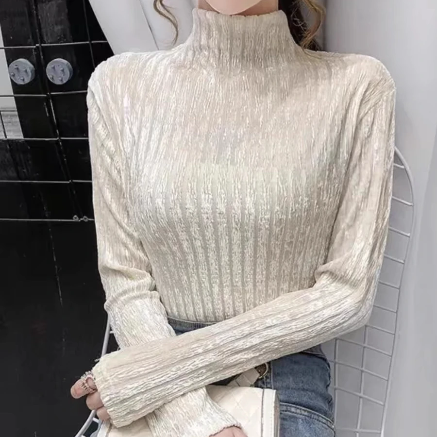 新品丝绒打底衫52097