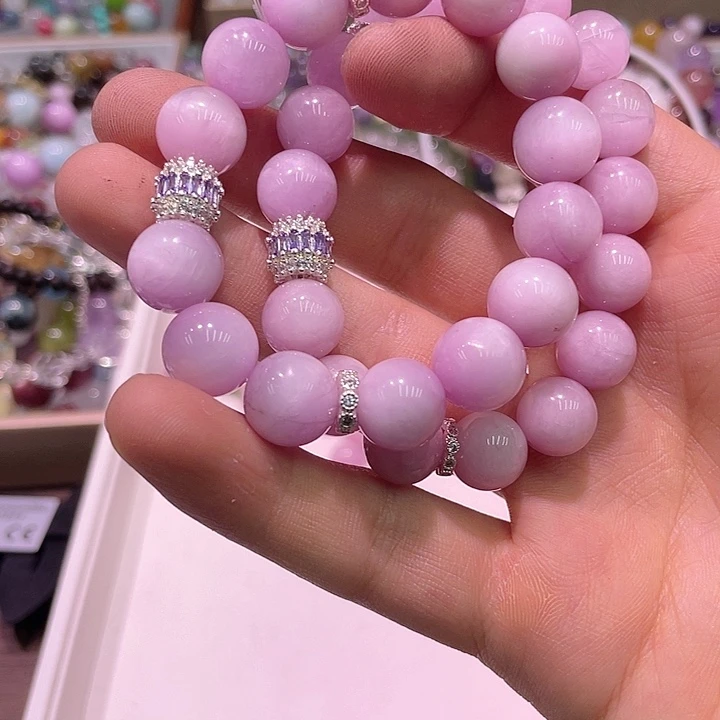 水晶手链未镶嵌5号紫锂辉
