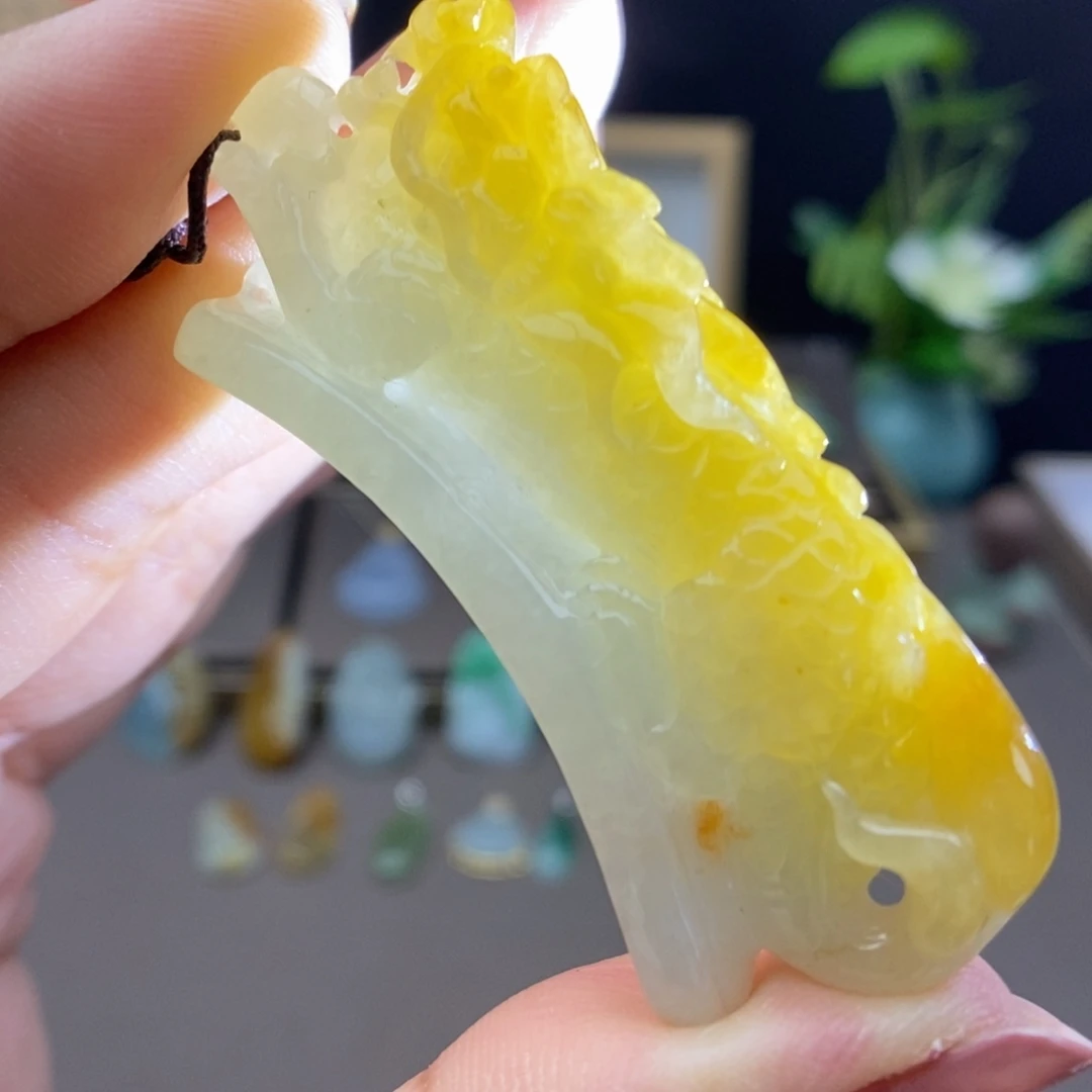 翡翠未镶嵌颈饰吊坠65