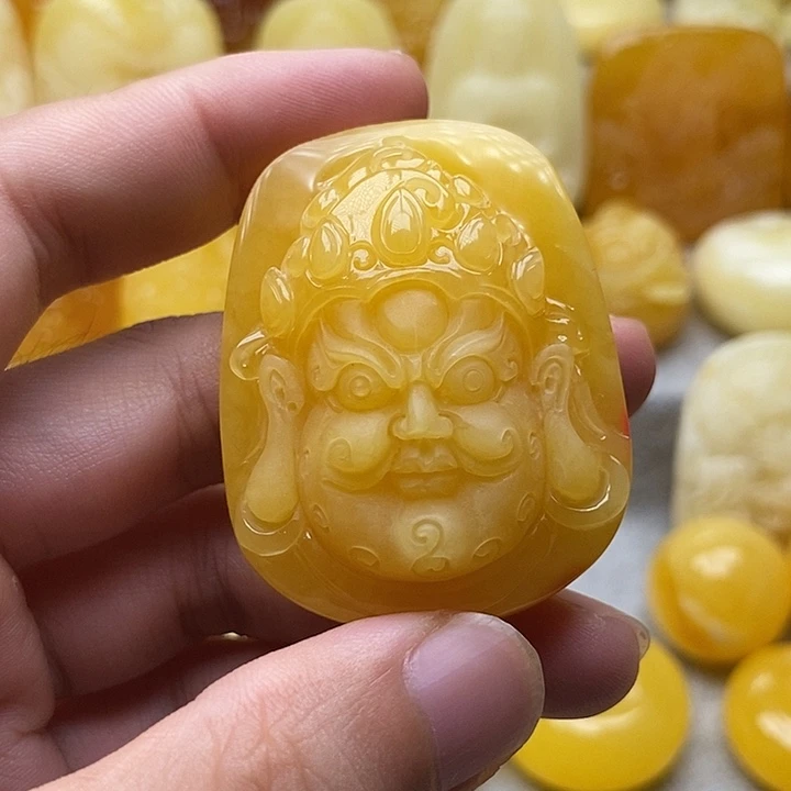 琥珀颈饰未镶嵌琥珀蜜蜡吊坠