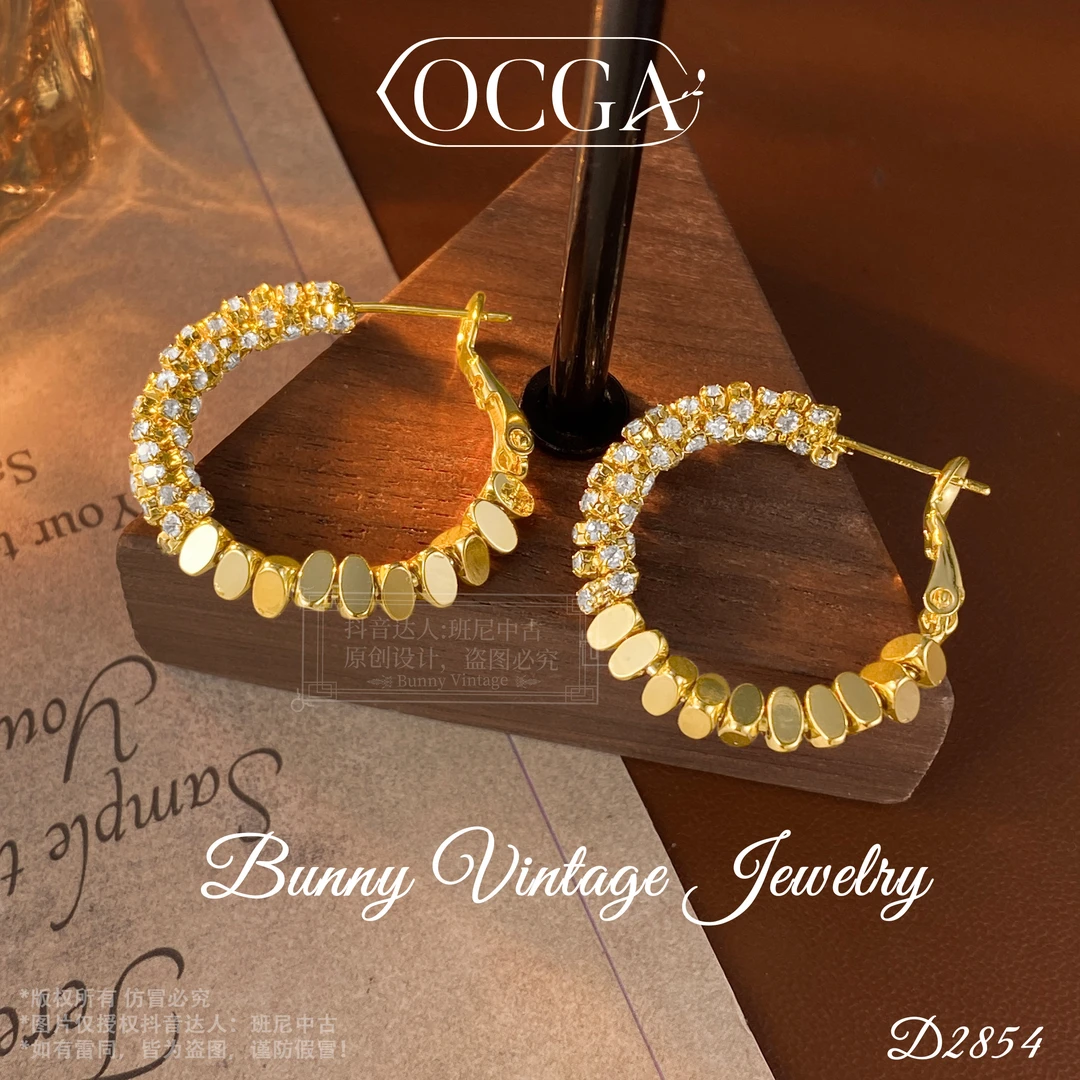 镀K金D2854 法★【闪耀舞台】OCGA 欧斯伽斯 限定 耳环