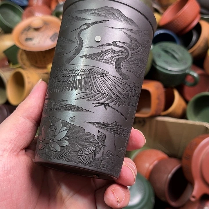 紫砂茶杯全手工紫砂主人杯