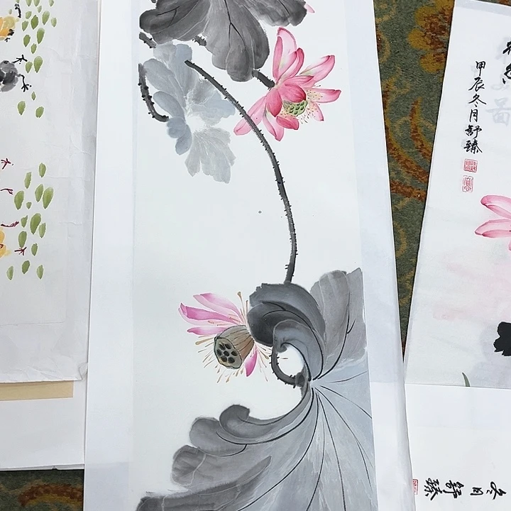 国画h***y四尺对开陈舒臻