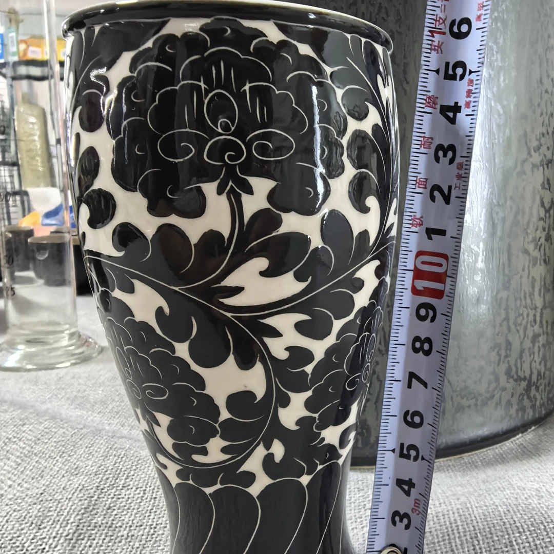 磁州窑主人杯手工手绘的纯手工制作