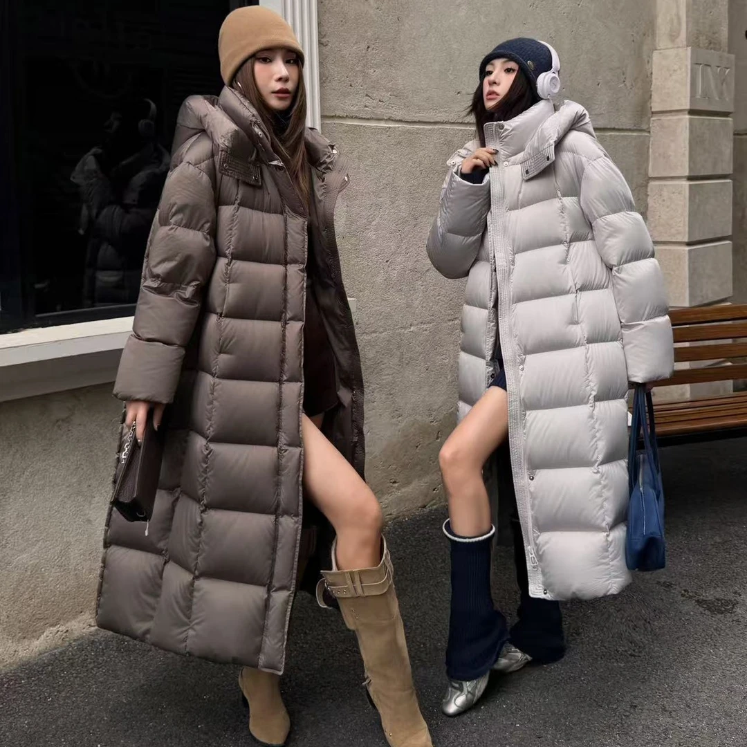 JINTAIYANG【029】秋冬长款连帽加厚白鸭绒高级感羽