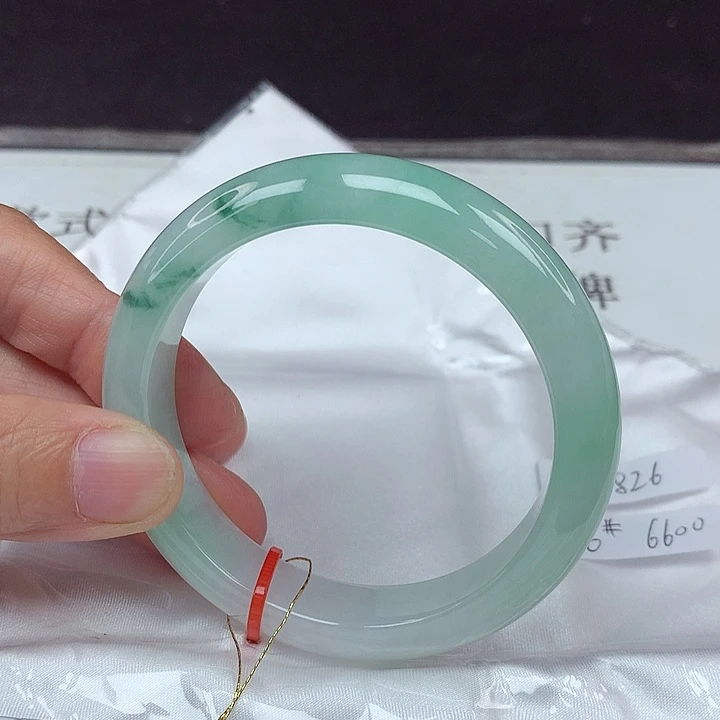 翡翠未镶嵌手镯56圈4826