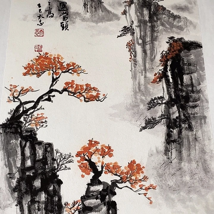 国画纯手绘写意画作