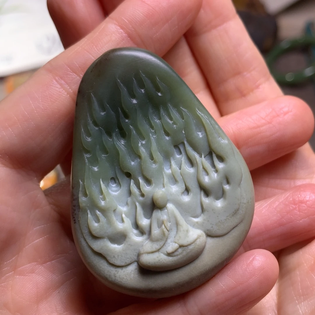 岫岩老玉（透闪石质玉）未镶嵌把件