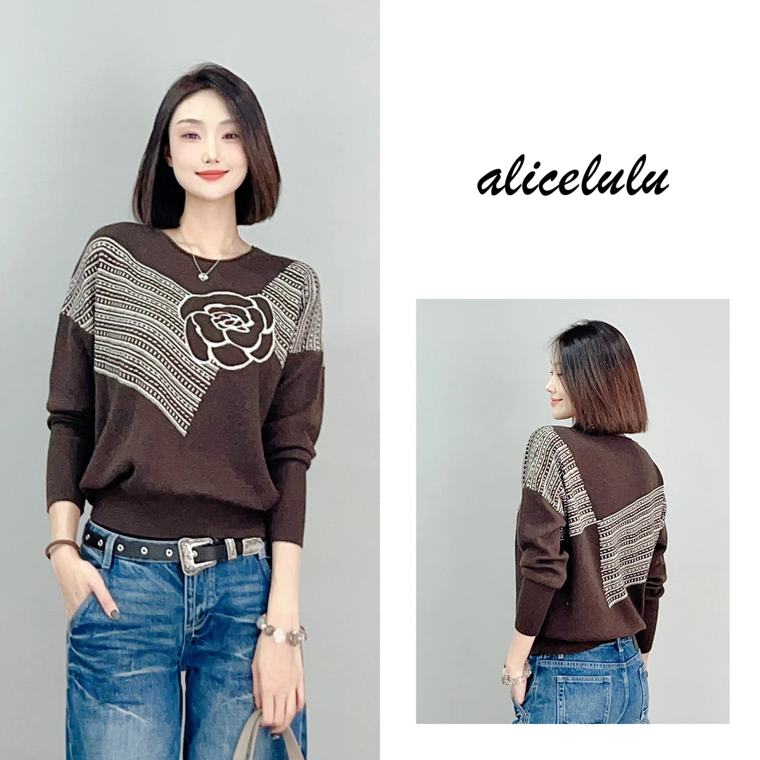 1 ALICE “山茶诗意”毛衣 柔糯温暖 耐磨显瘦 S2140797U