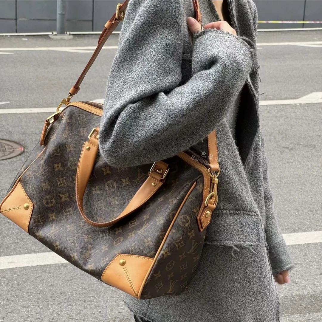 95新 LouisVuitton/路易威登 Retiro机场包小号手提斜挎 全原