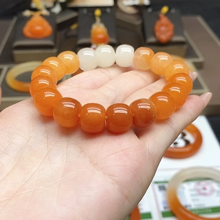 石英质玉（黄龙玉）未镶嵌手串