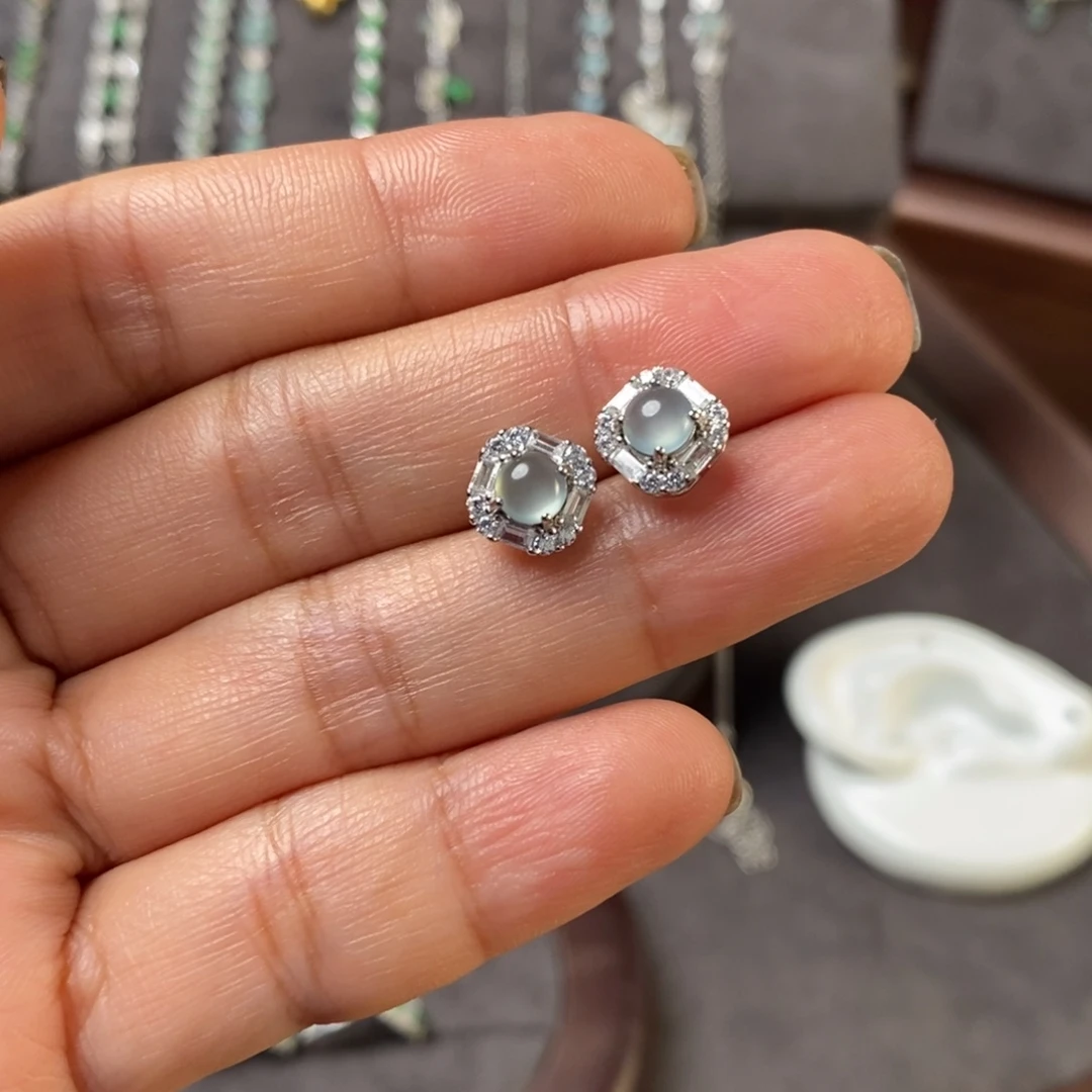 翡翠银S925镶嵌戒指