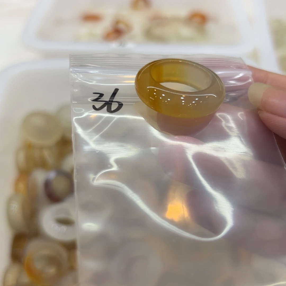 玛瑙/玉髓戒指合金36港17