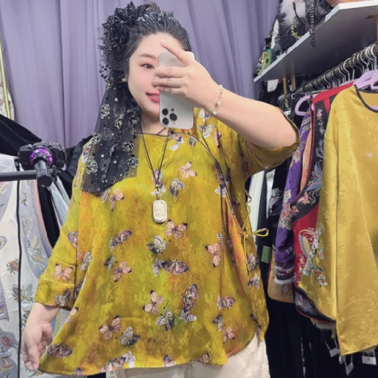 清孤品～深圳09631新中式国风重工香云衫