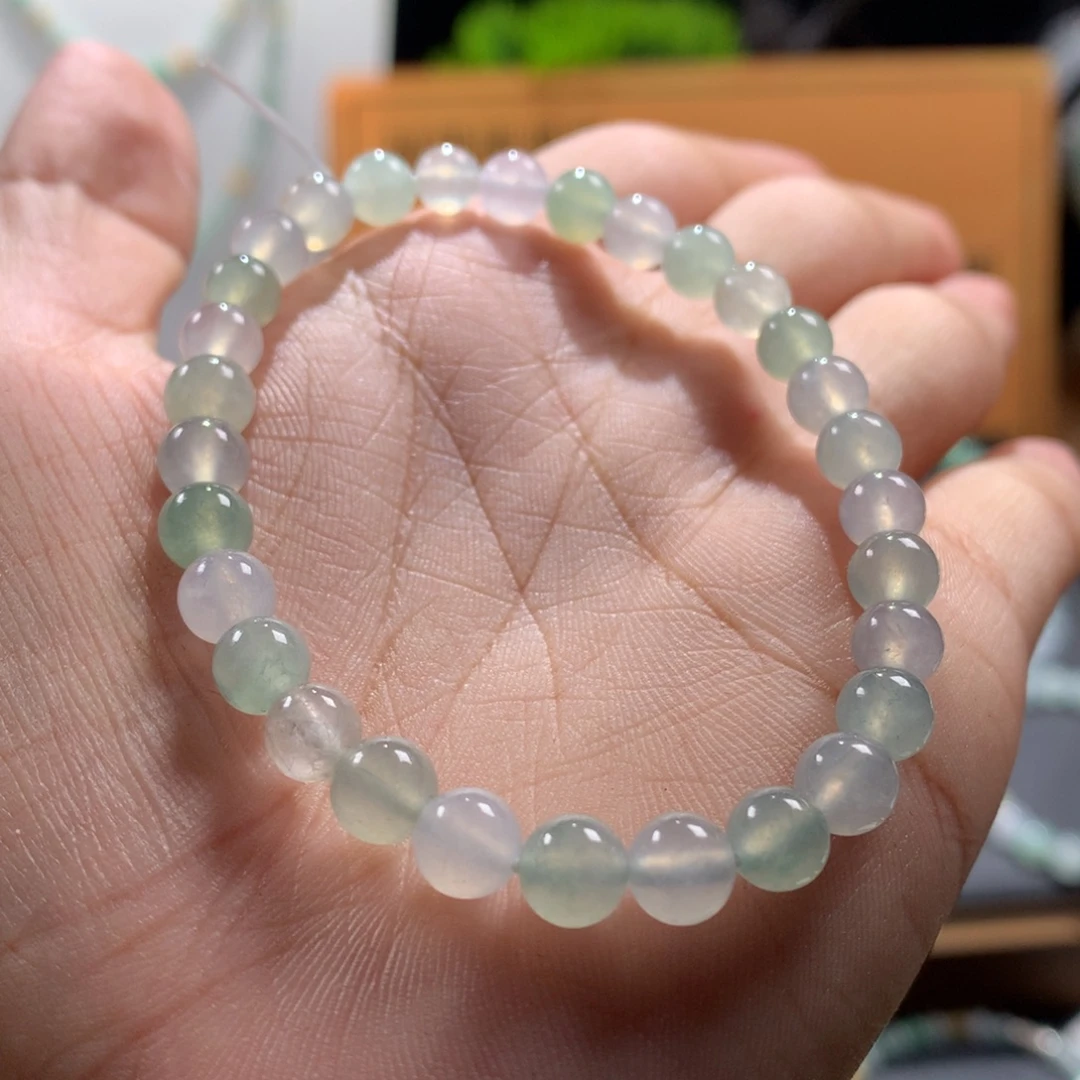 翡翠未镶嵌手链卡6