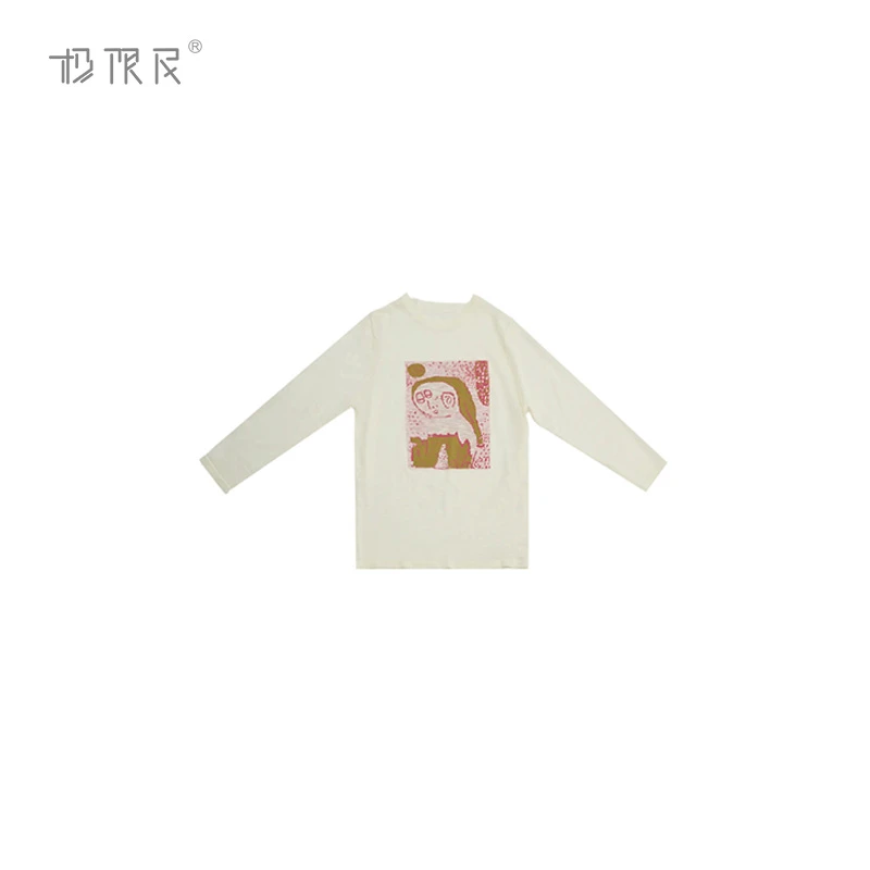 极限民《童绘》春夏季欧若风彩色趣味印花宽松罩衫上衣F5114Y0802