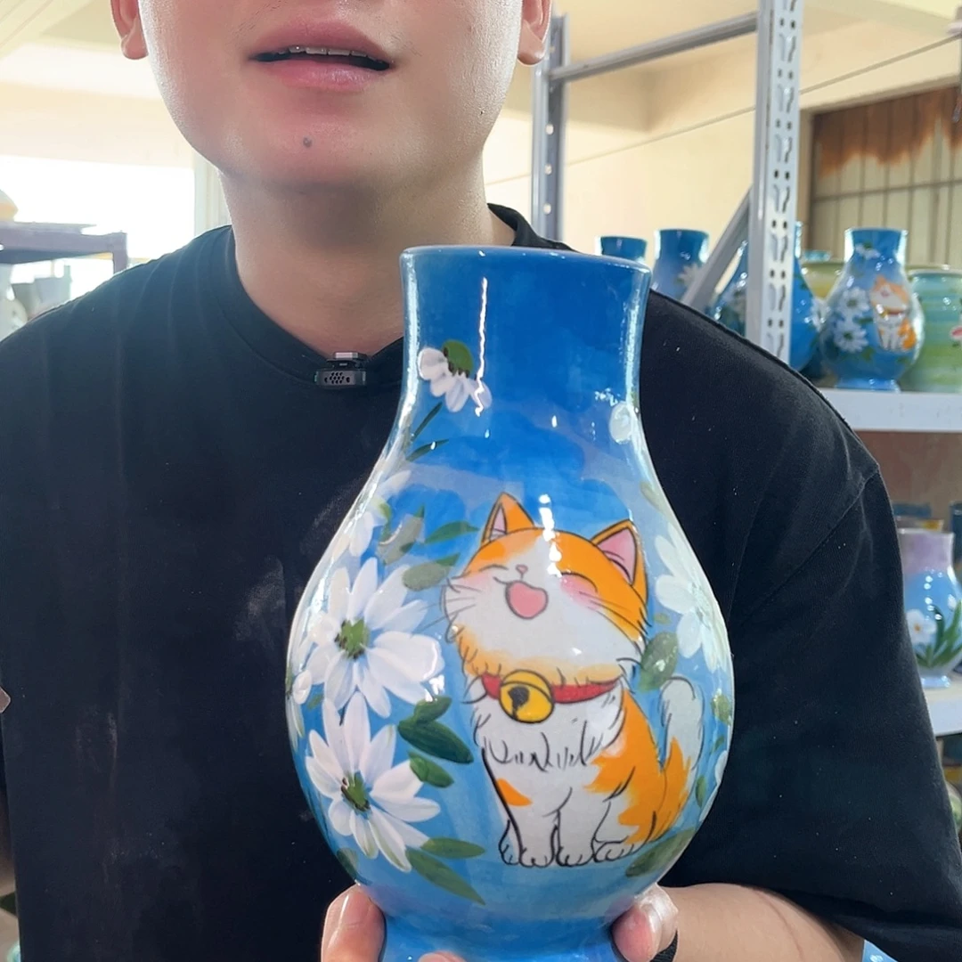 陶瓷手工手绘到手一个25-266