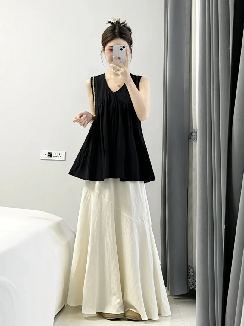 赫本风气质高级感新款无休上衣女2025夏季独特洋气上衣搭配半身裙