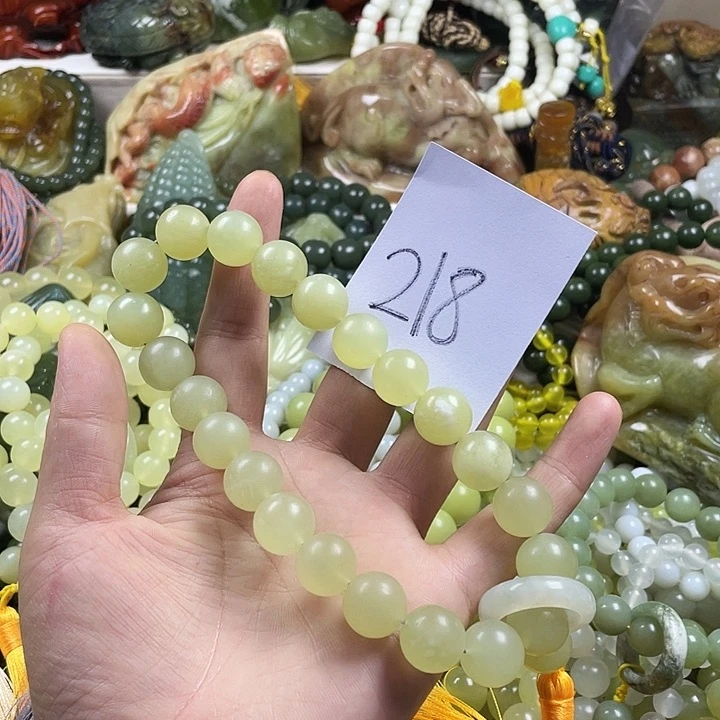 未镶嵌蛇纹石玉手链