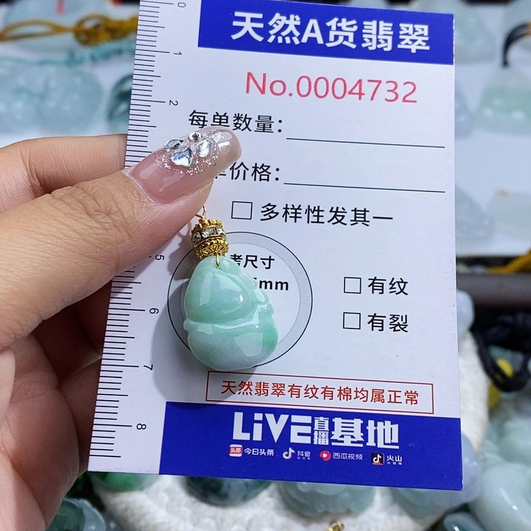 翡翠未镶嵌颈饰4732