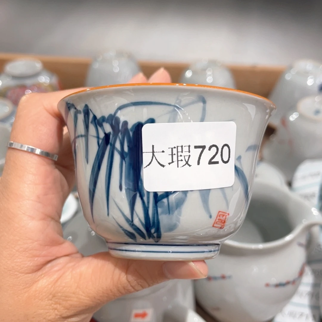 釉下彩纯手绘微瑕