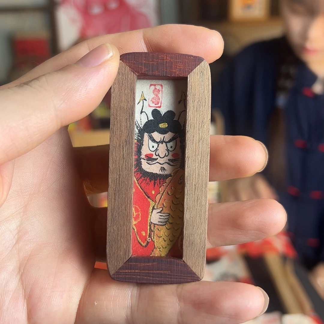 肉***咚纯手绘钟馗文创画