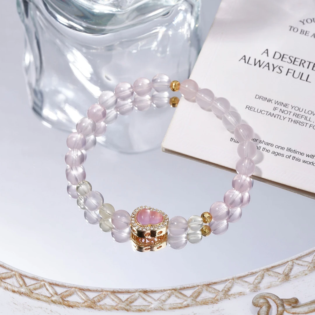 【桃桃】S-17049 粉水晶+葫芦设计款