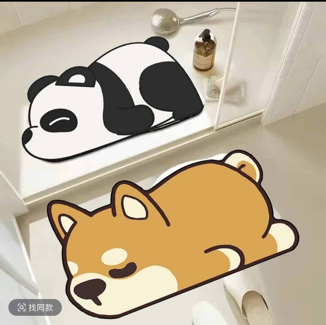 KX8153-8214【50×80cm】x2硅藻泥浴室地垫防滑防油免洗耐脏