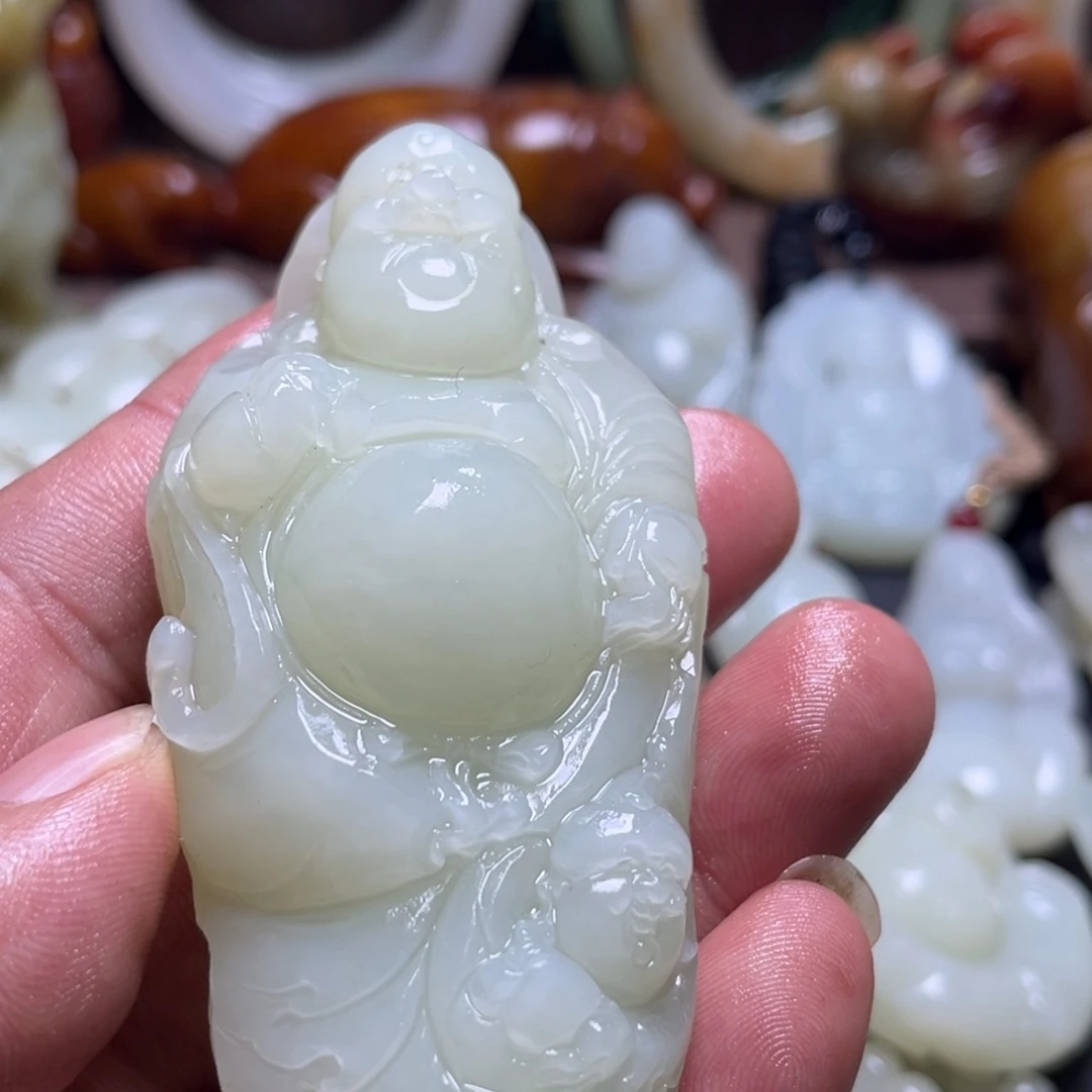 和田玉未镶嵌挂件