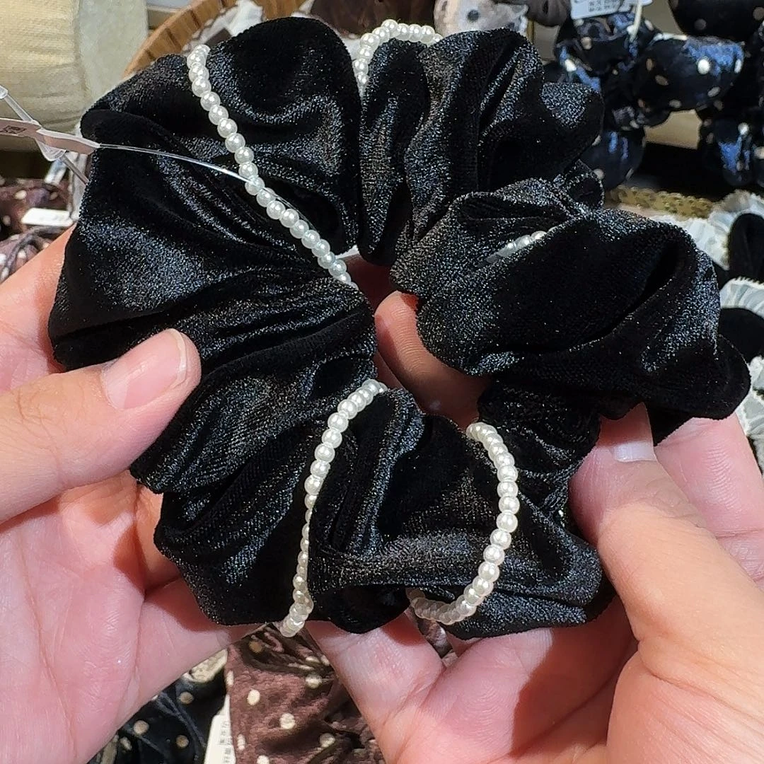 非金属字母植绒发圈