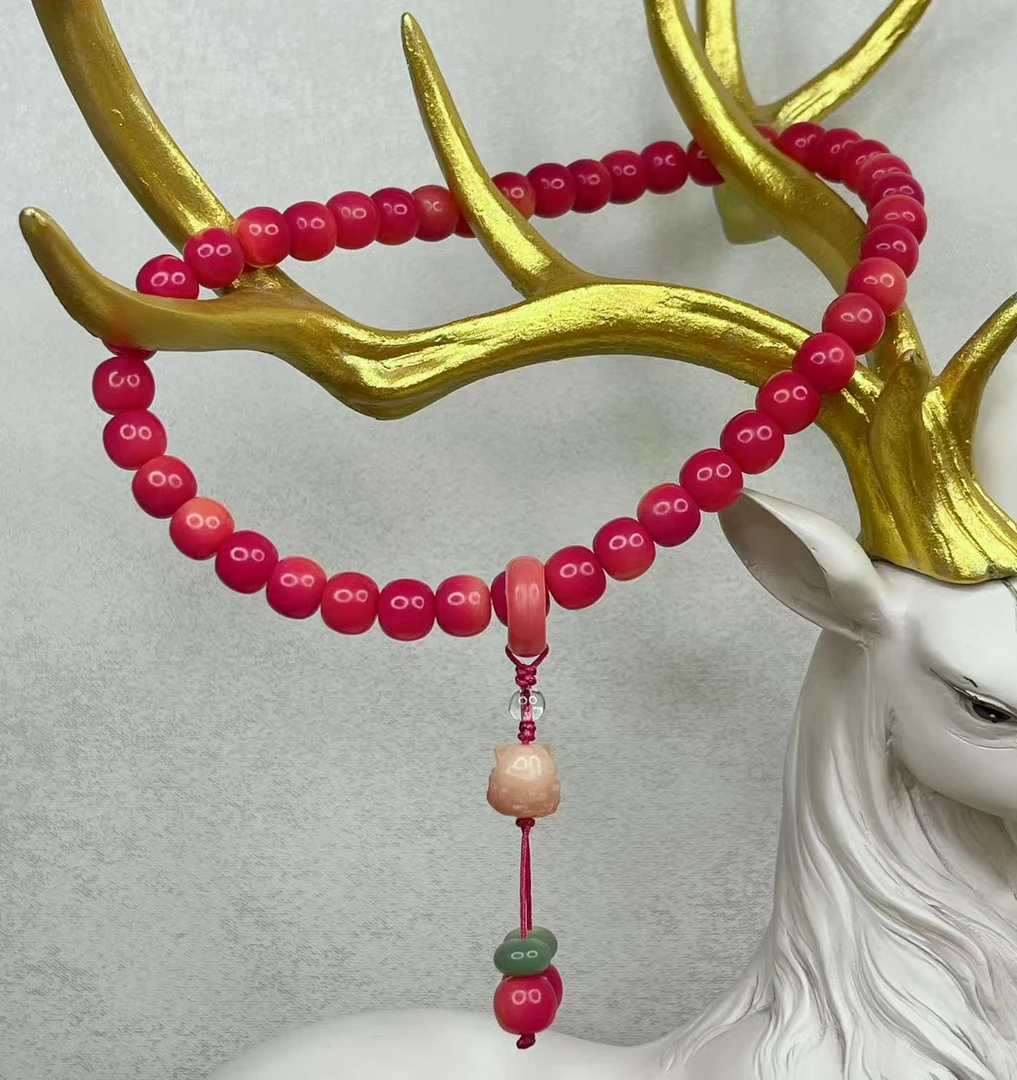 【相思落纸】菩提手串小凤九吊坠