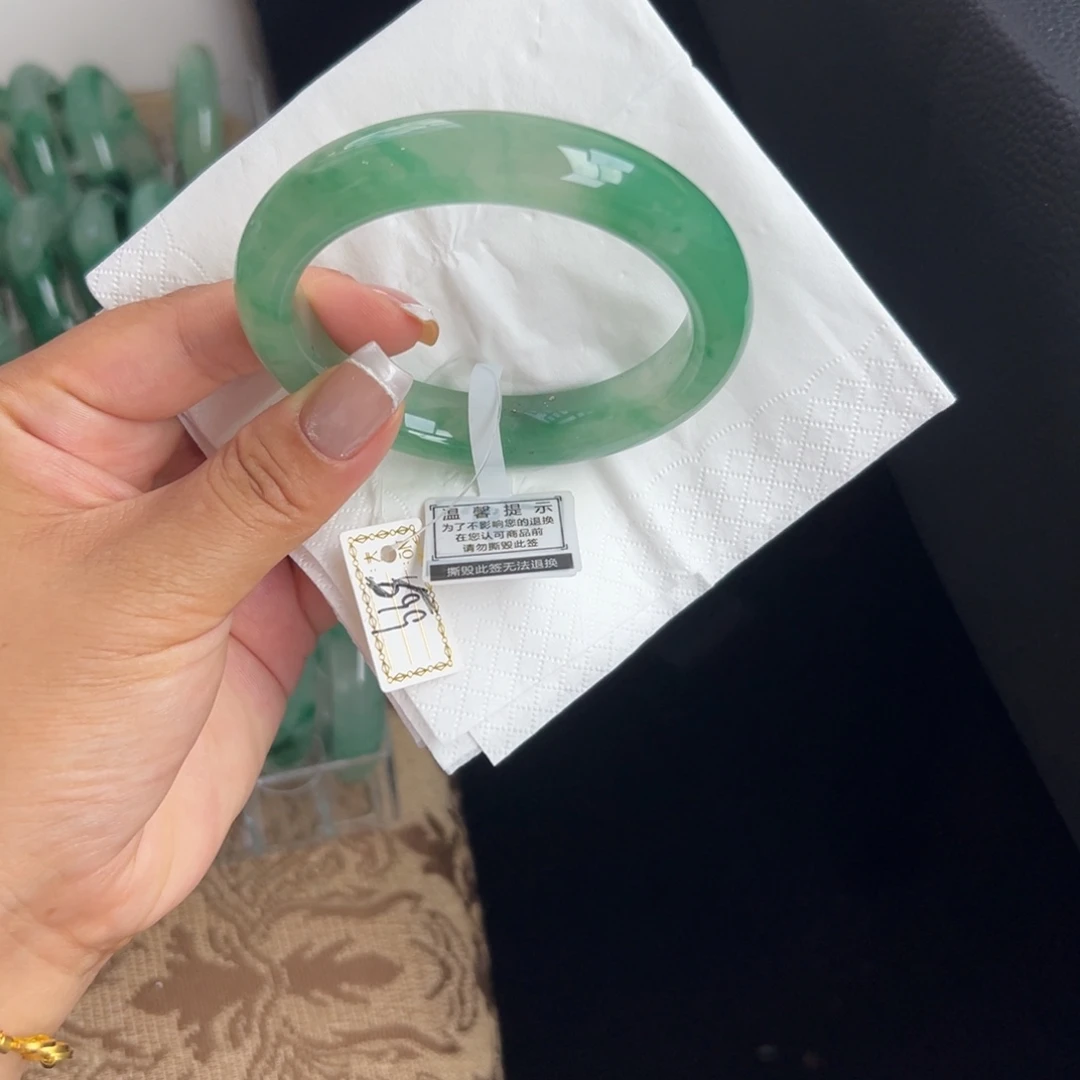 未镶嵌手镯石英质玉非洲翠5960