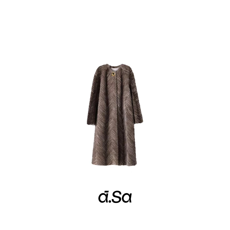 理性消费 NO退NO换 【长短款金属领扣草草外套】