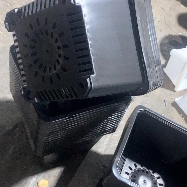 180黑方盆17公分高12公分12个